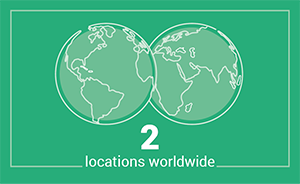 2 Locations Worldwide