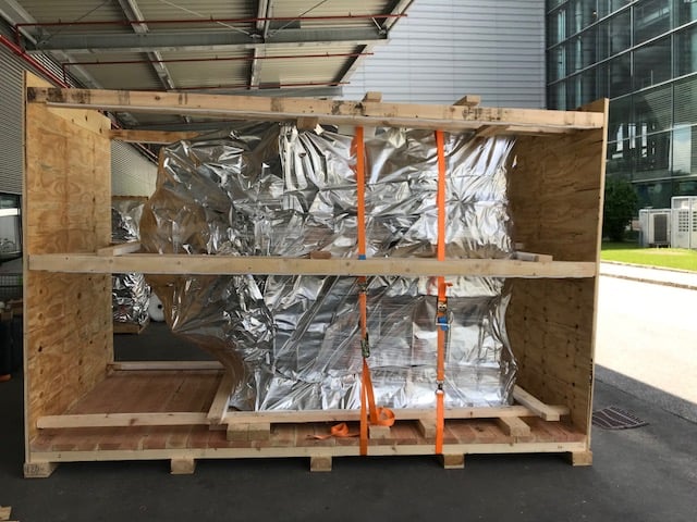 Skeletal crate in preperation