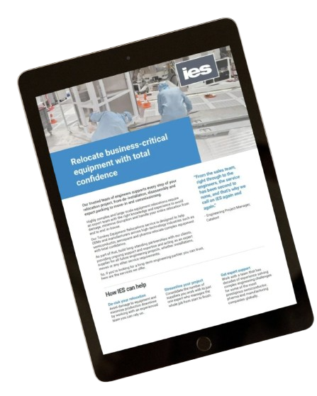 Relocate business-critical equipment with total confidence pdf mock up