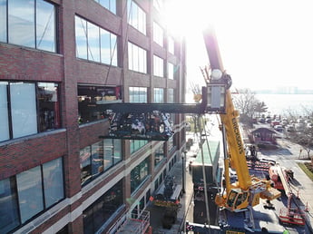 Installing a 12m-Long Press Through a Third-Storey Window: A US First for HP