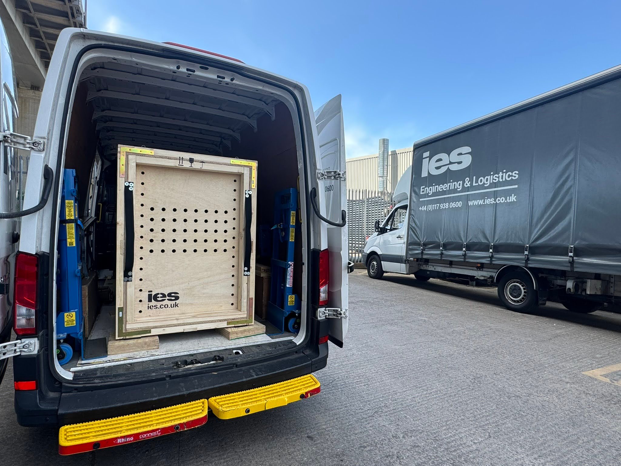 IES Crate for Bristol Zoo inside Transport