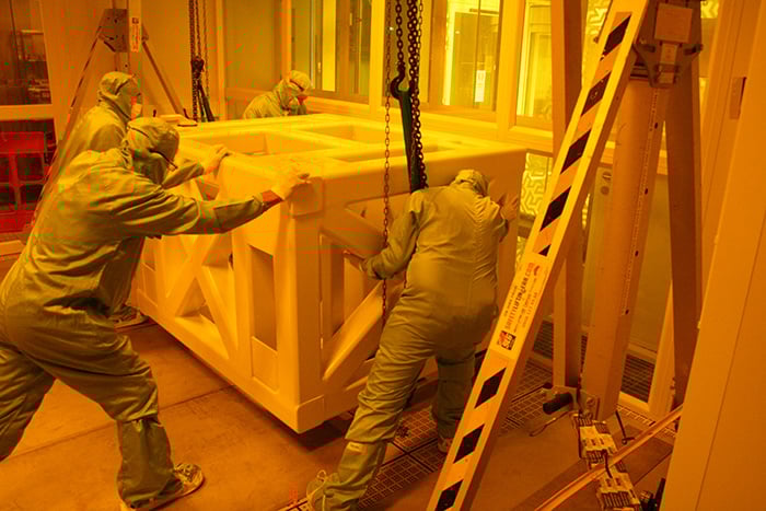 Designing & Installing a Large, Rigid Structural Machine Base | IES