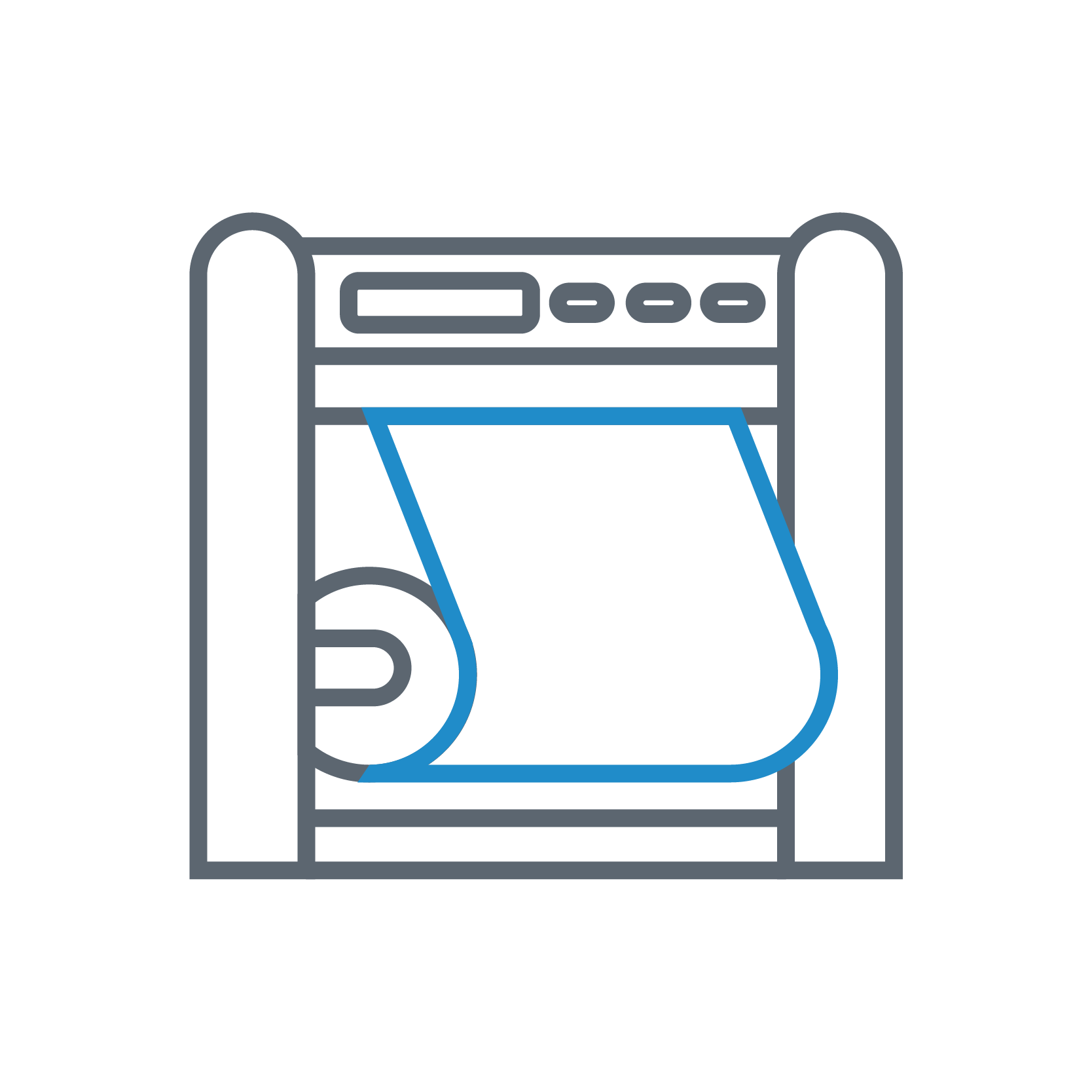 Digital printing equipment sector icon