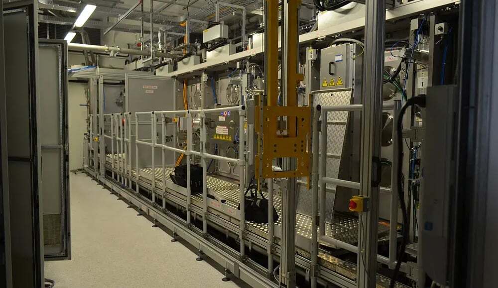 IES engineers relocating specialist equipment